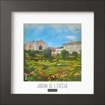 Magnifique cadre avec photo. Finition du cadre noir MAT de forme carré (24x24x1,5cm). Photo imprimée sur du papier 170g.