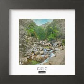 Magnifique cadre bois avec une photo du massif du Caroux en France.