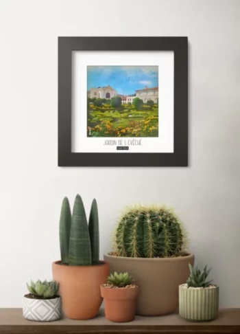 jardin de l'Évêché (castres) - Découvrez nos cadres photos uniques, véritables trésors capturés lors de mes voyages à travers le monde. Chaque image, soigneusement sélectionnée et magnifiée en studio, est encadrée avec élégance dans un cadre en bois noir mat de 24x24 cm, d’une épaisseur de 1,5 cm.