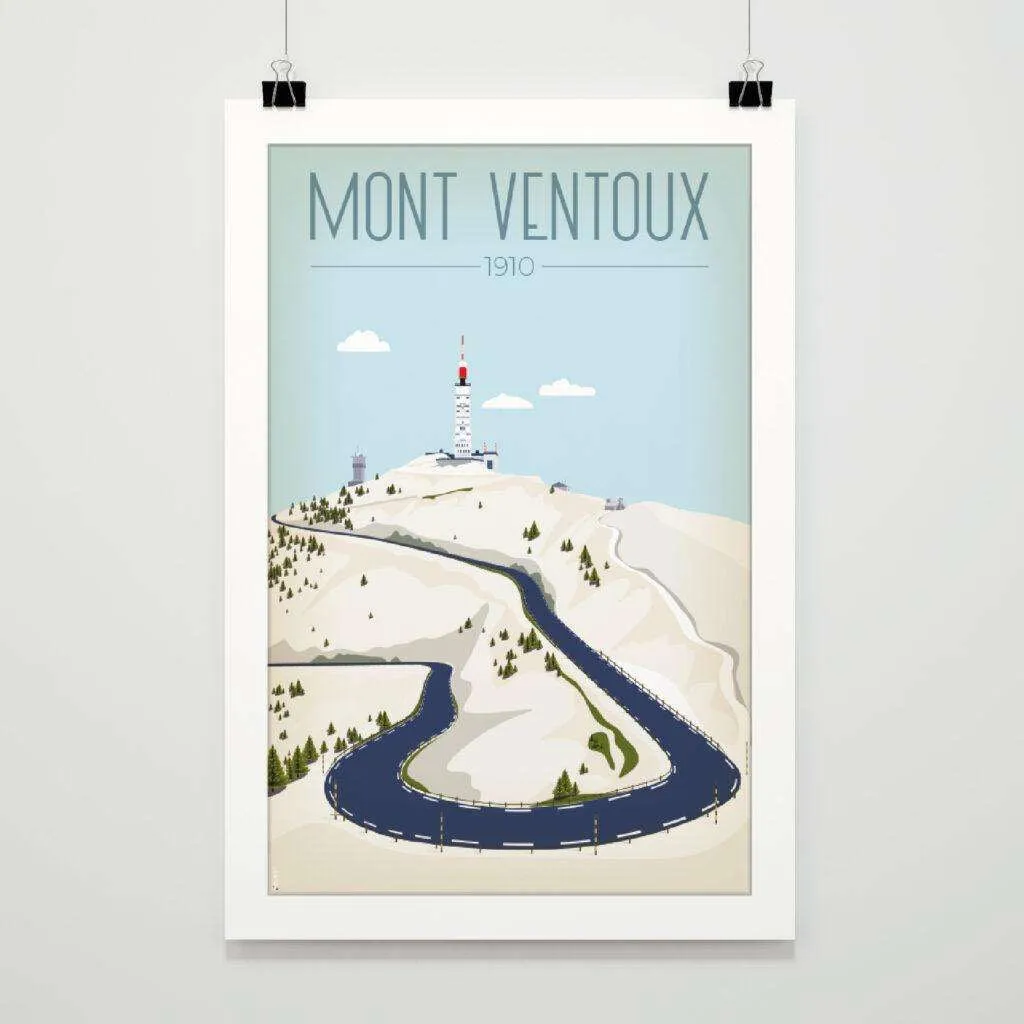 Affiche du Mont Ventoux : étapes d’une création authentique Affiche du Mont-Ventoux, créée par DesignByMathieu – Élégance et souvenirs pour décorer votre intérieur ou offrir un cadeau original 100 % made in France.