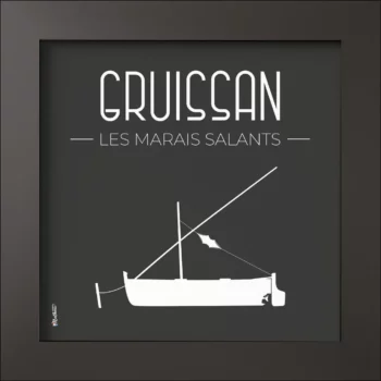 Cadre noir mat - Marais salants de Gruissan