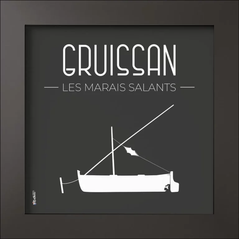 Cadre noir mat - Marais salants de Gruissan