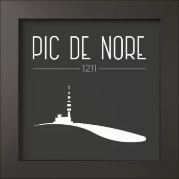 Cadre noir mat - Pic De Nore