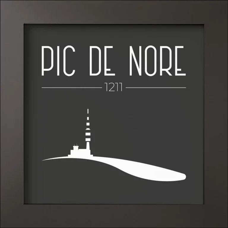 Cadre noir mat - Pic De Nore