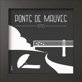 Cadre noir mat - Ponts de Mauves
