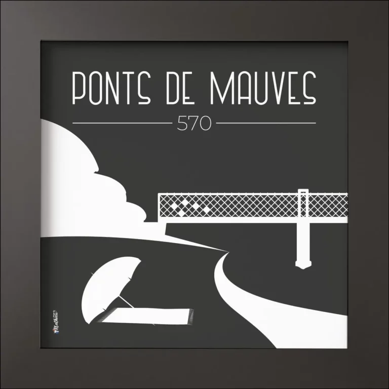 Cadre noir mat - Ponts de Mauves