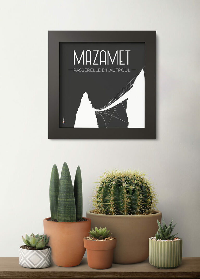 Cadre noir mat - Passerelle de Mazamet