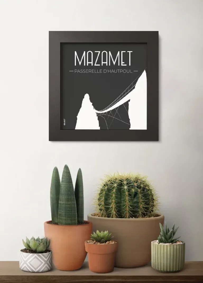 Cadre noir mat - Passerelle de Mazamet