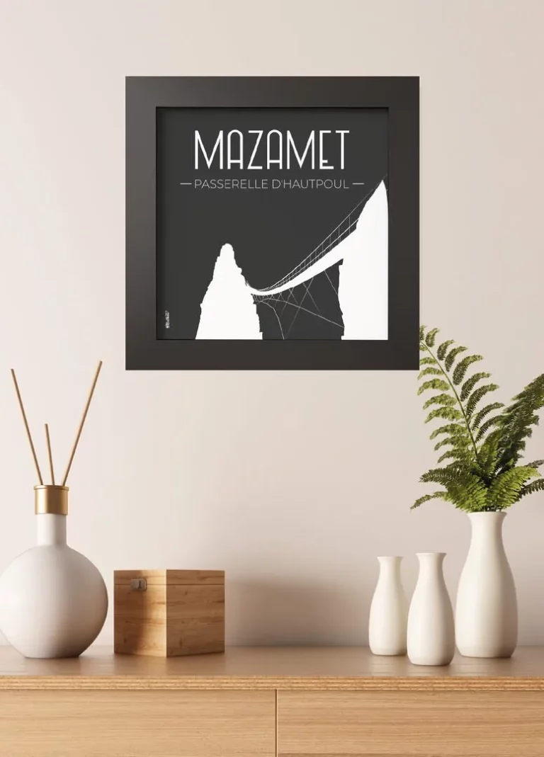 Cadre noir mat - Passerelle de Mazamet