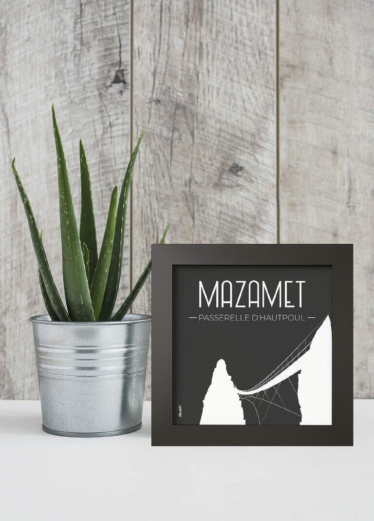 Cadre noir mat - Passerelle de Mazamet