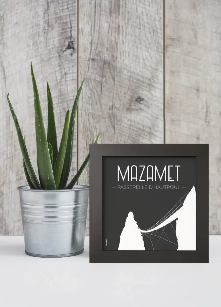 Cadre noir mat - Passerelle de Mazamet