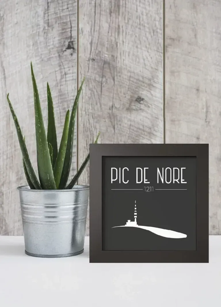 Cadre noir mat - Pic De Nore