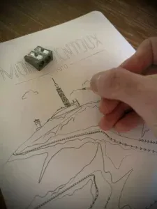 Processus de création d’une affiche illustrée – Design fait main et vectoriel